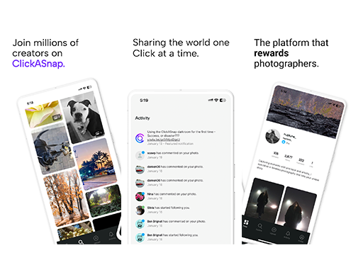 Clickasnap mobile app